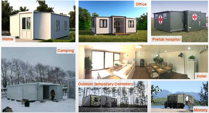 Luxury 3 in 1 Prefab 20ft Expandable Container Homes