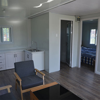 Foldable 2 bedroom expandable 20ft 40ft container house