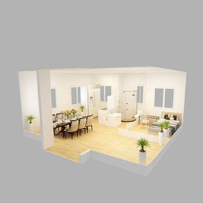 Foldable 2 bedroom expandable 20ft 40ft container house