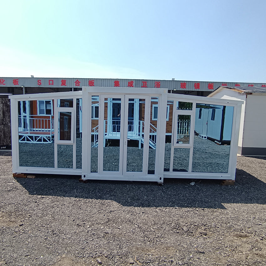 Movable houses double wing container houses
