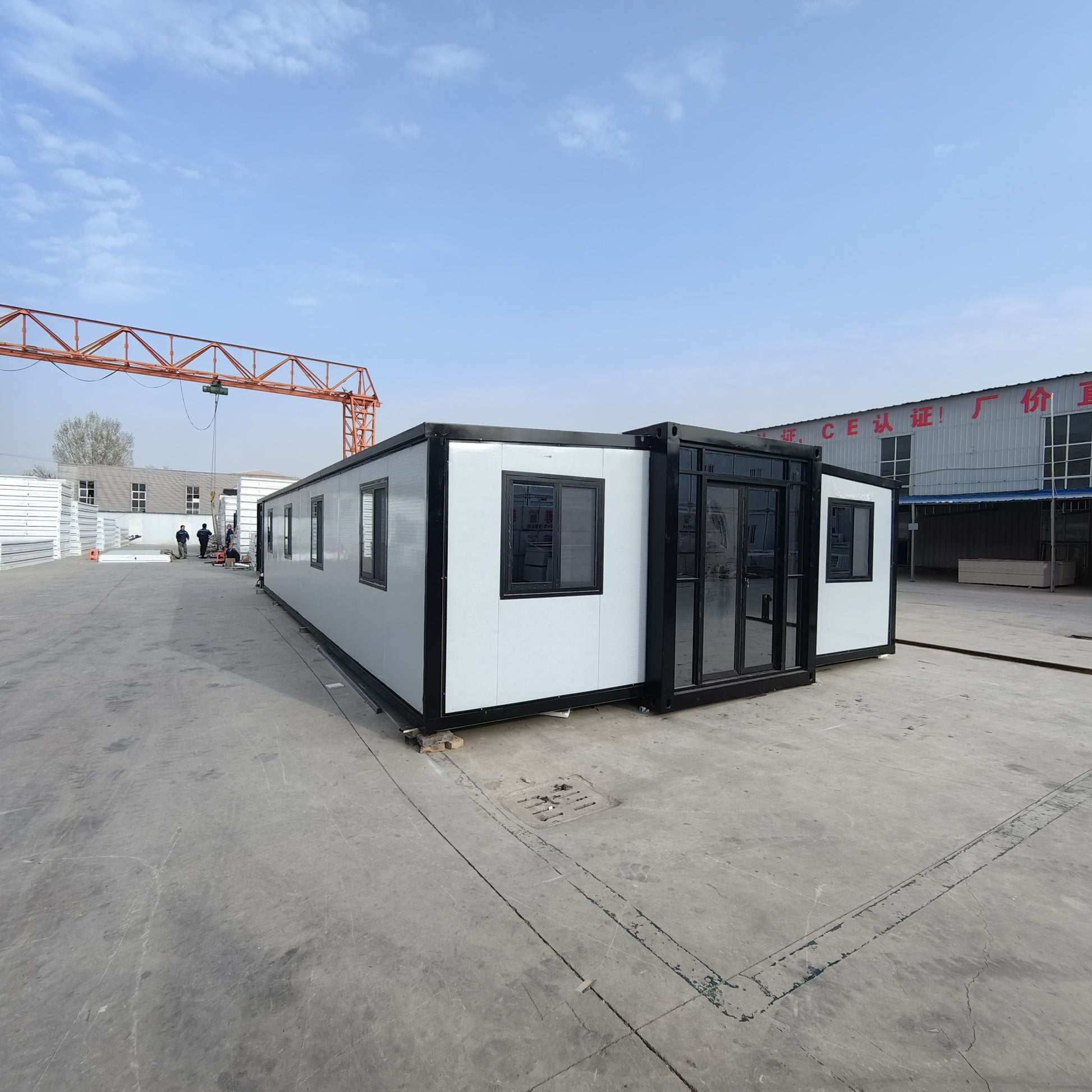 Prefab expandable container house