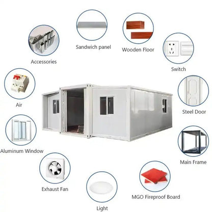 20ft Expandable Container House With Bathroom